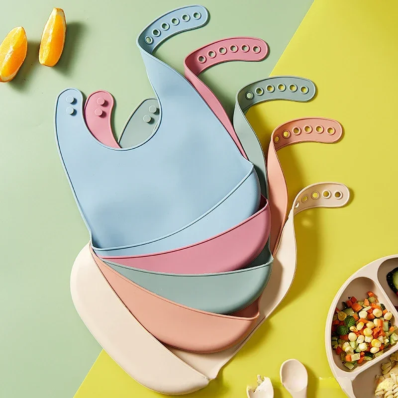 단색 실리콘 소재의 아기용 턱받이 1개, 세척이 용이하 - Waterproof Baby Bibs Silicone 리뷰 및 가격