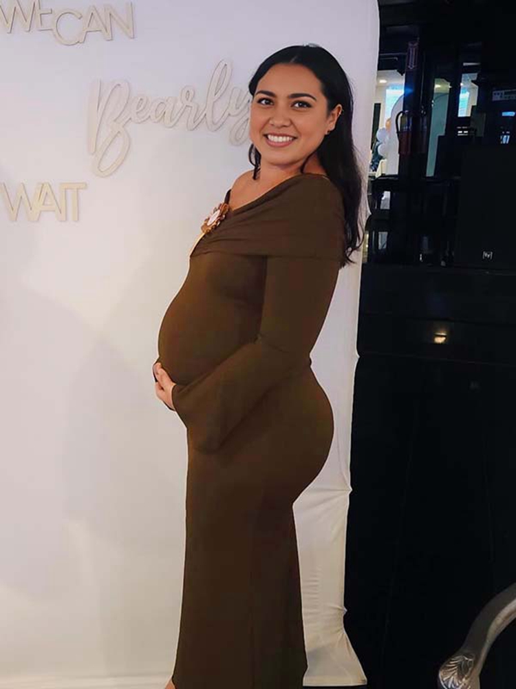 가을 브라운 임부복 사진 촬영용 오프숄더 긴 소매 임신 - Maternity Wear 리뷰 및 가격